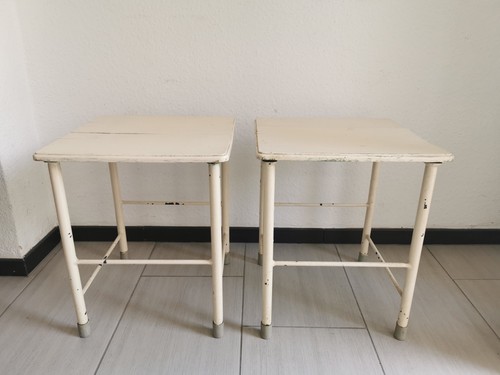 Paar hocker vintage holz - ,, /