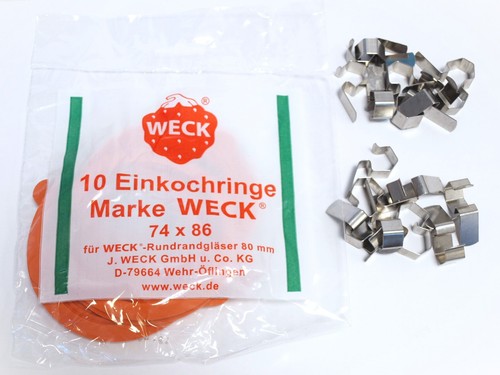 10x weck gummis rr80 - 10x, und