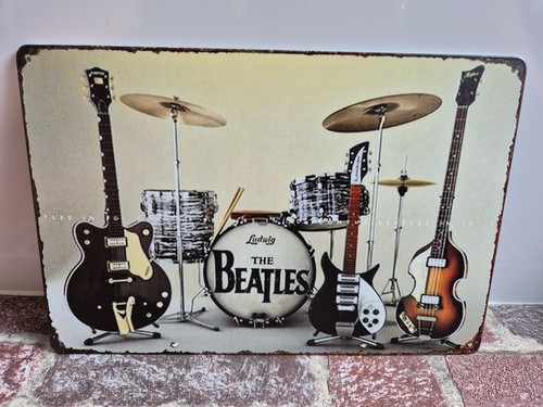 The beatles retro blechschild - the,