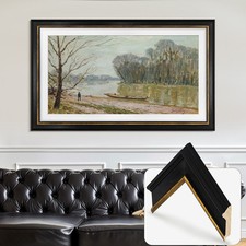 Schwarz & Gold TV Rahmen für