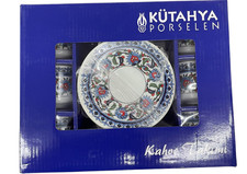 Kütahya Porselen 6 Personen Türkischer Kaffee-Set 12-tlg Topkapi Design