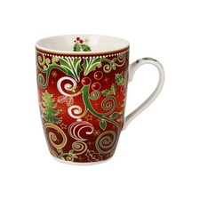 Goebel Weihnachten Palais Royal Festliche Tasse Rot 0.35 l Kaffeebecher Becher H