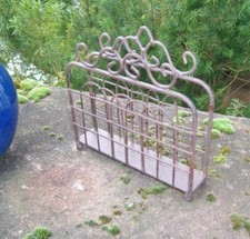 Serviettenhalter, Serviettenständer, Briefablage, Eisen, shabby, braun, Landhaus