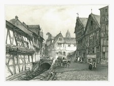 Rhens original lithografie - rhens,