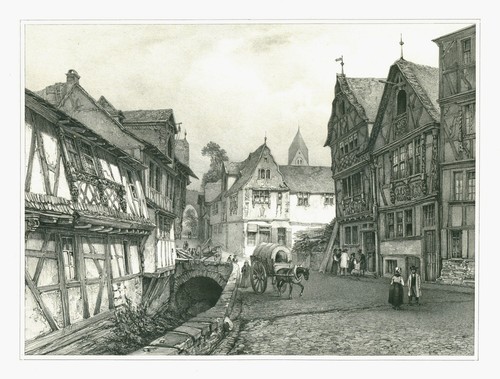 Rhens original lithografie - rhens,