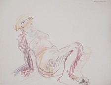 Oskar KOKOSCHKA: Sitzende Frau