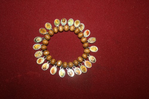 Armreif armband holzperlen - armreif,