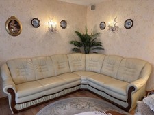 Echt Leder Couch gebraucht