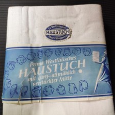 Alt Original Westfälisches Haustuch ,Leintuch aus den 30er Jahren, Originalverp