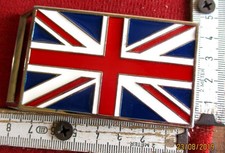 Groß Britanien Fahne Motorrad fahrer Easy Rider GB Flagge Koppelschloss Gürtelsc