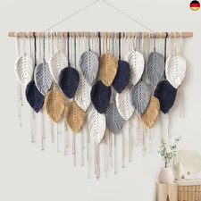 Weldomcor Großer Wandbehang Wandteppich, Boho Makramee Gewebte Handgemachte 