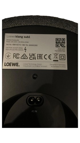 Loewe klang sub1 subwoofer - sub1,