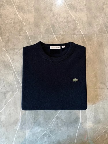 Lacoste leder rundhals - leder,