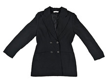 MORE & MORE Blazer Damen Gr 36 Schwarz Wolle/Viskose Business