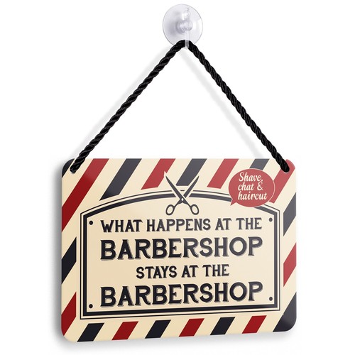 Blechschild barbershop friseur - barbershop,