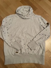 Gina Benotti Damen Pullover hoher Kragen grau mit Anker maritim Gr. XL