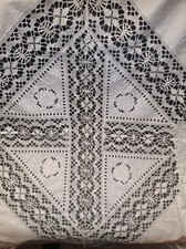 Vintage Bettüberwurf Leinen