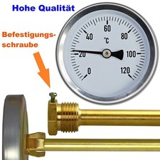 Thermometer Räucherschrank Gril Zentralheizung Kessel 5/10/15/20/30cm 1/2" 120°C