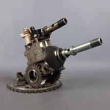 Skulptur Kanone Eisen Stahl