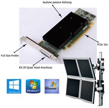 Quad head grafikkarte pcie - head,