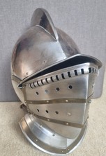 VISIERHELM MITTELALTER ANTIK RÜSTUNG RITTERHELM RENAISSANCE RARITÄT SELTEN ALT