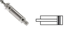 Pneumatik Kleinzylinder doppeltwirkend ISO 6432 Rundzylinder Luft Zylinder 