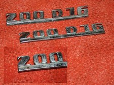 Schriftzug 200 D 16 Magirus Deutz Emblem Eckhauber Jupiter 2 Stück gebraucht
