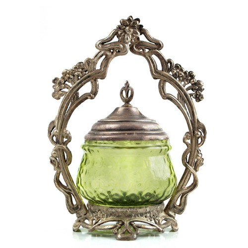 Jugendstil deckeldose mit - jugendstil,