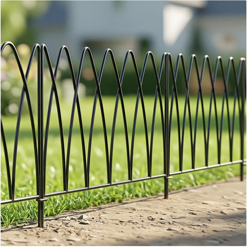 Dekorativer metall gartenzaun - dekorativer,