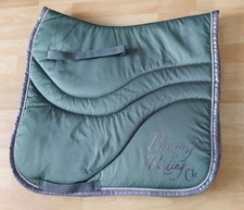 Cavallino Marino Schabracke Dressur Salbei silber Glitzer