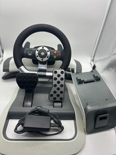 Microsoft Xbox 360 Lenkrad mit Pedalen - in grau - Original