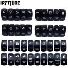 12V 24V 5P/7P Blau Led Rocker