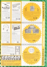 Conrad Electronic Sonderliste S 9 - Katalog - Elektronik - Vintage - Guter Zusta