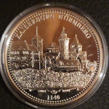 Bayerntaler zur 1500. Jahrfeier Kaiserburg Nürnberg 333/1000 Silbermedaille