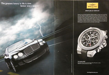 PRESSEWERBUNG 2009 UHR BREITLING FOR BENTLEY GMT MOTORS CHRONOGRAPH 30 S