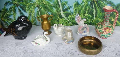 Vögel,Schwäne,Adler,Messingv