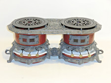 Original Doppel-Petroleum-Tischofen Herd Kocher Heizung um 1900 im Top Zustand