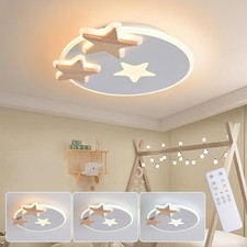 31W LED Deckenleuchte Dimmbar mit Fernbedienung Stern Kinderzimmer Kinderlampe 