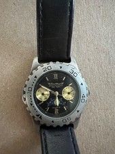 Herren Armbanduhr, Mondstand, Tag und Wochentag Anzeige