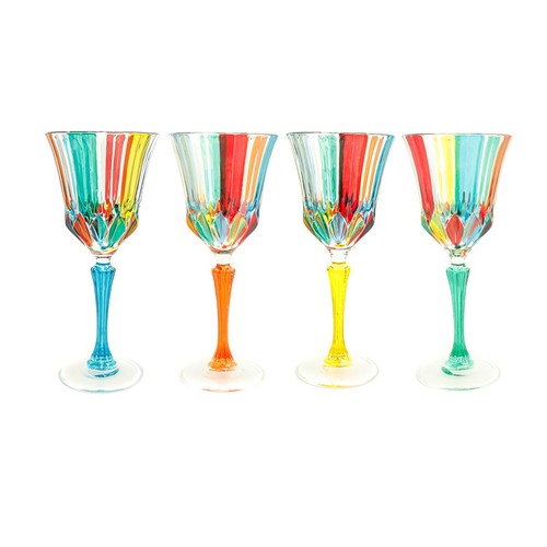 Set mit vier murano wein - mit,