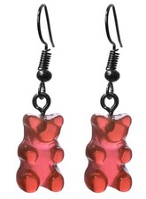 Gummibär Ohrringe rot -