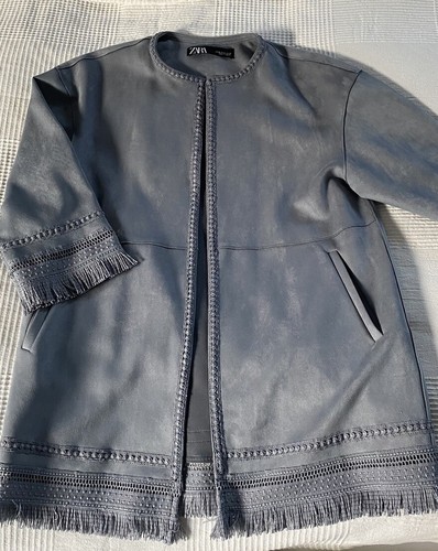 Zara wildlederimitat fransen - wildlederimitat,