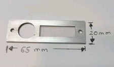 Siedle Namensschild  Portavox TL 111 121 Klingelplatte alt Sprechanlage Silber 