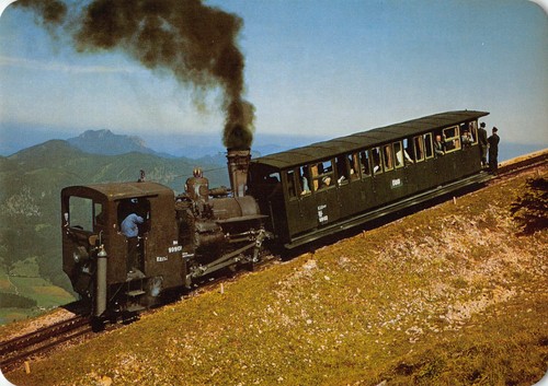 Dampflok schafberg zahnradbahn - dampflok,