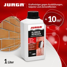 Jurga Salpeter Entferner 1 L, Klinker & Ziegel Reiniger, gegen Ausblühungen Ruß