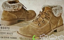 Damen Lederboots Veloursleder