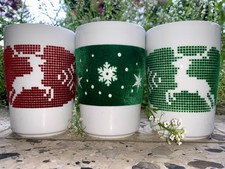 KAHLA touch Porzellan Becher / Tassen Set | Winter / Weihnacht | Drei / 3 Stück