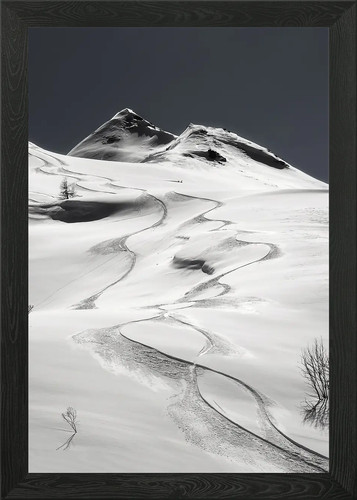 Freeride gerahmtes wandbild - freeride,
