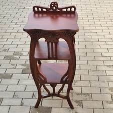 Holz Telefontisch Beistelltisch  im Stil des Jugendstil  Antik Stil  85 cm