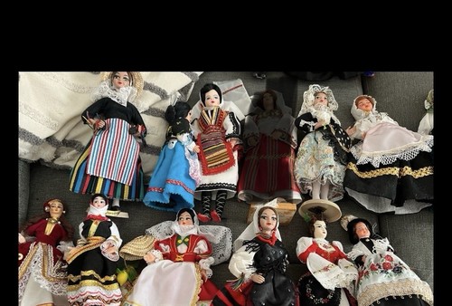 Vintage trachtenpuppen selten - trachtenpuppen,